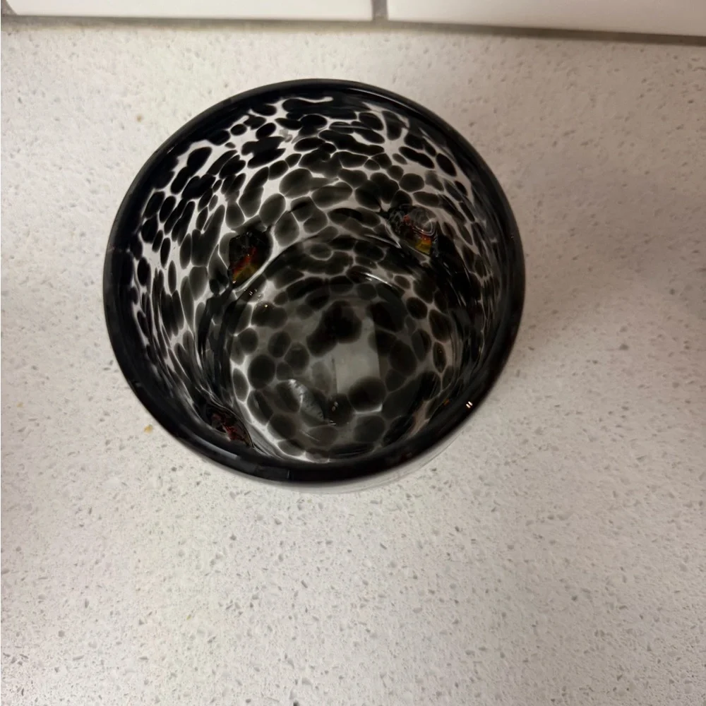 NEW - Blown Glass Halloween Candy Corn Glass - Picture 4 of 4